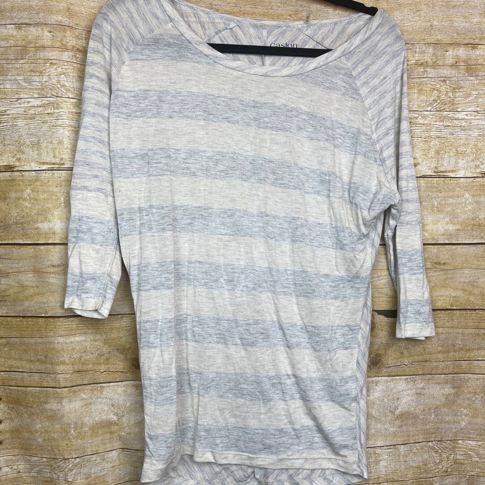 Caslon striped 3/4 sleeve top 🛍